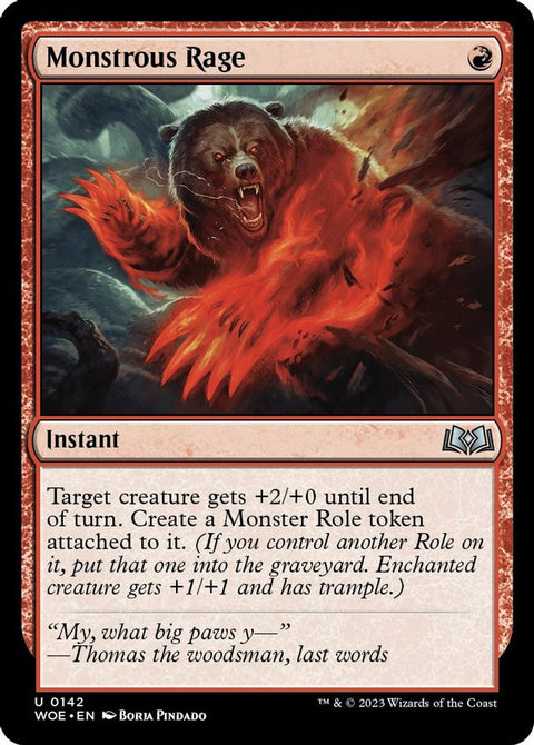 MTG | Monstrous Rage | WOE