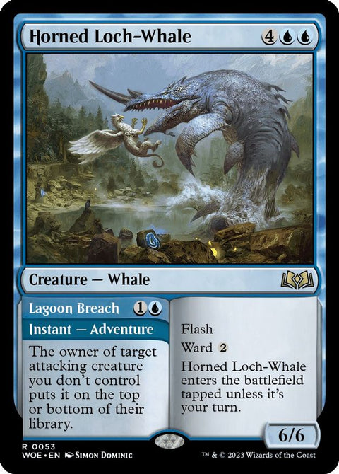 MTG | Horned Loch-Whale | WOE