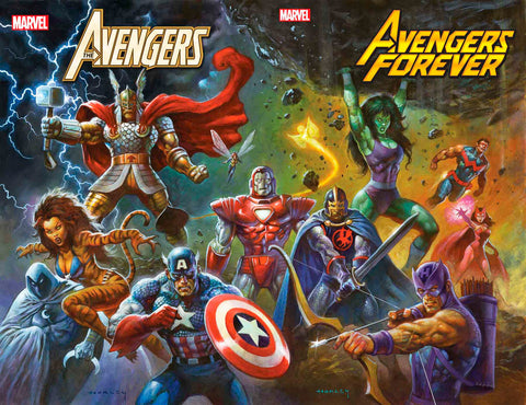 Avengers, Vol. 8 Alex Horley 1980s Avengers Assemble Connecting Cover