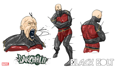 Darkhold: Black Bolt #1F 1:10 Design Variant