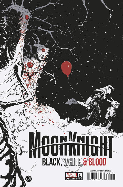 Moon Knight: Black, White & Blood Bachalo Variant