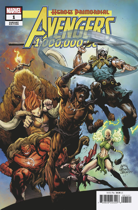 The Avengers 1,000,000 B.C. Ryan Stegman Prehistoric Homage Variant