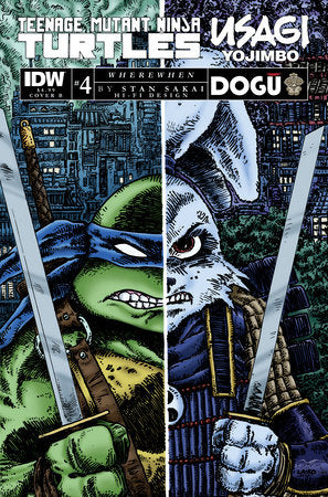 Teenage Mutant Ninja Turtles / Usagi Yojimbo: WhereWhen 4B Dan Schoening Variant IDW Publishing 2023
