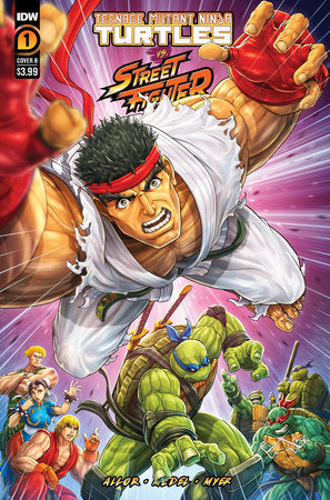 Teenage Mutant Ninja Turtles vs. Street Fighter 4B Comic Vernon Smith Variant IDW Publishing 2023