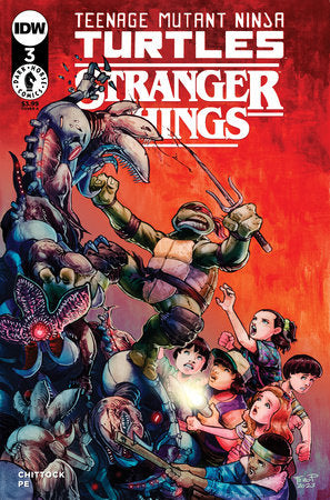 TMNT x Stranger Things 3A Comic Gavin Smith Regular IDW Publishing 2023