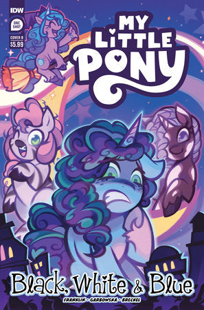 My Little Pony: Black, White & Blue 1B Comic Skottie Young Variant IDW Publishing 2023