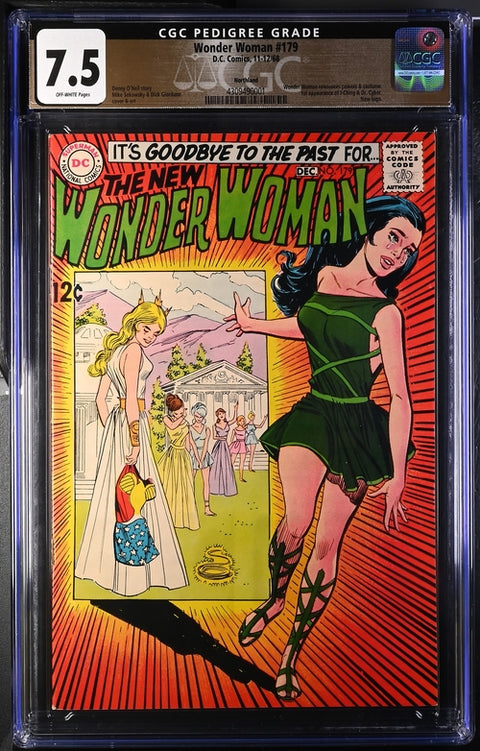 Wonder Woman, Vol. 1 #179 (PEDIGREE CGC 7.5) Northland Pedigree DC Comics 1968