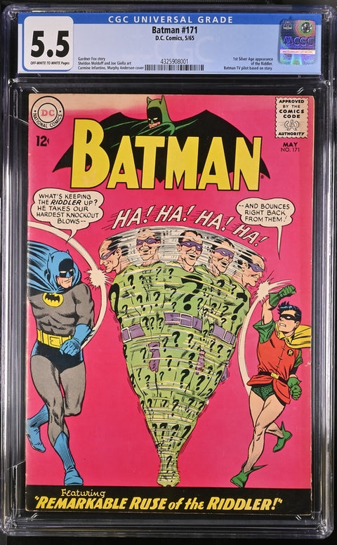 Batman, Vol. 1 #171 (CGC 5.5) (1965) 1st Silver Age Riddler 1st Silver Age Riddler DC Comics 1965