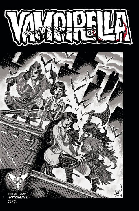 Vampirella, Vol. 6 #25ZI 11 Copy TMNT Homage B&W
