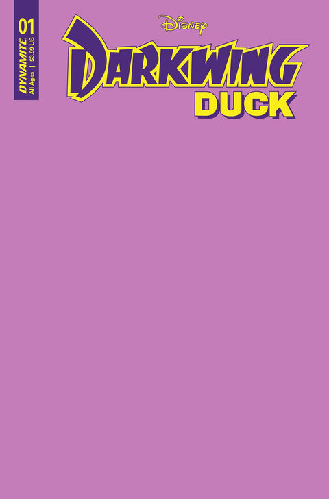 Darkwing Duck (Dynamite Entertainment) Blank Purple Authentix