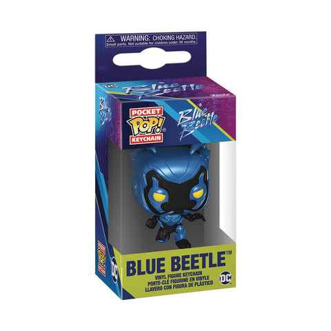 POCKET POP BLUE BEETLE BLUE BEETLE KEYCHAIN  Toy  Funko 2023