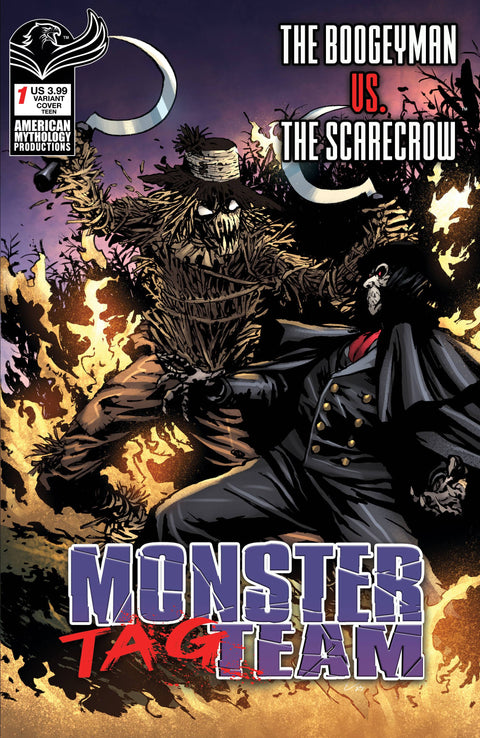 Monster Tag Team Boogeyman Vs Scarecrow 1 Comic Roy Allen Martinez Variant American Mythology 2024