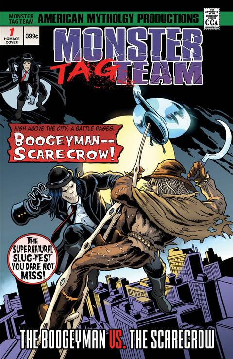 Monster Tag Team Boogeyman Vs Scarecrow 1 Comic Ken Haeser Variant American Mythology 2024