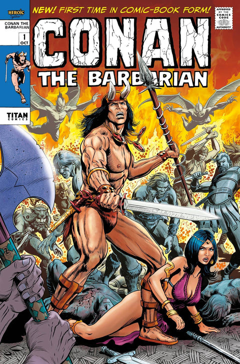 Conan the Barbarian (Titan Books) 1D Comic Patrick Zircher Retro Variant Titan Books 2023
