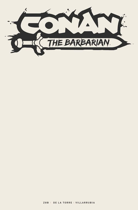 Conan the Barbarian (Titan Books) 1H Comic Blank Sketch Variant Titan Books 2023