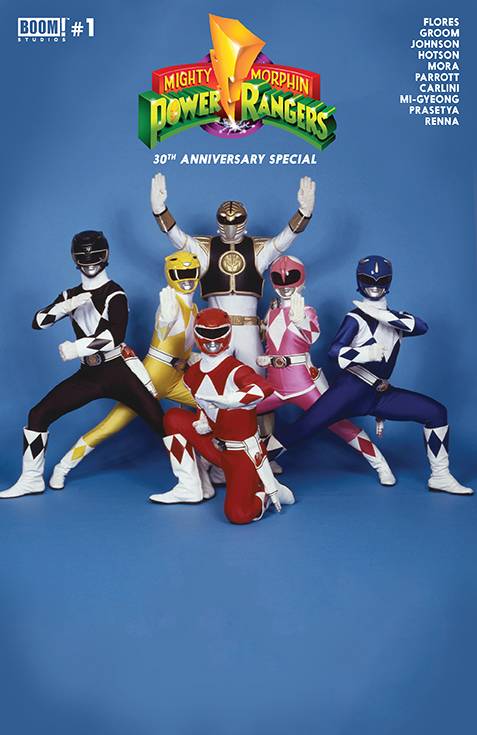 Mighty Morphin Power Rangers:  30th Anniversary Special 1D Comic Photo Variant Boom! Studios 2023