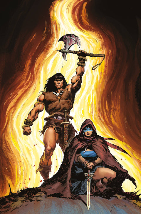 Conan the Barbarian (Titan Books) 2F Comic Roberto de la Torre Virgin Variant Titan Books 2023