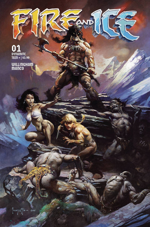 Fire And Ice 1C Comic Frank Frazetta Movie Poster Variant Dynamite Entertainment 2023