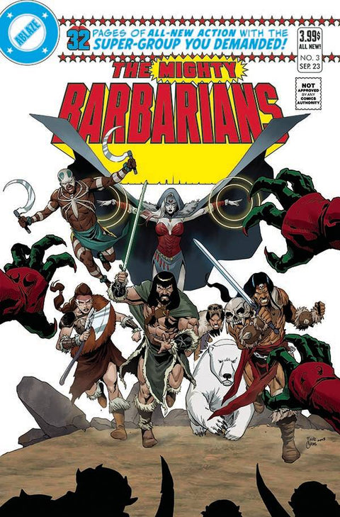 The Mighty Barbarians 6D Comic Fritz Casas Variant Ablaze 2023