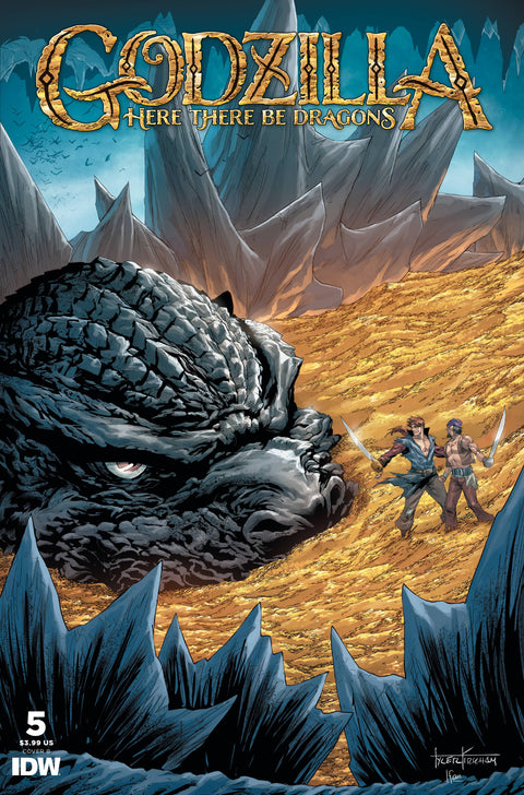 Godzilla: Here There Be Dragons 5B Comic Tyler Kirkham Variant IDW Publishing 2023