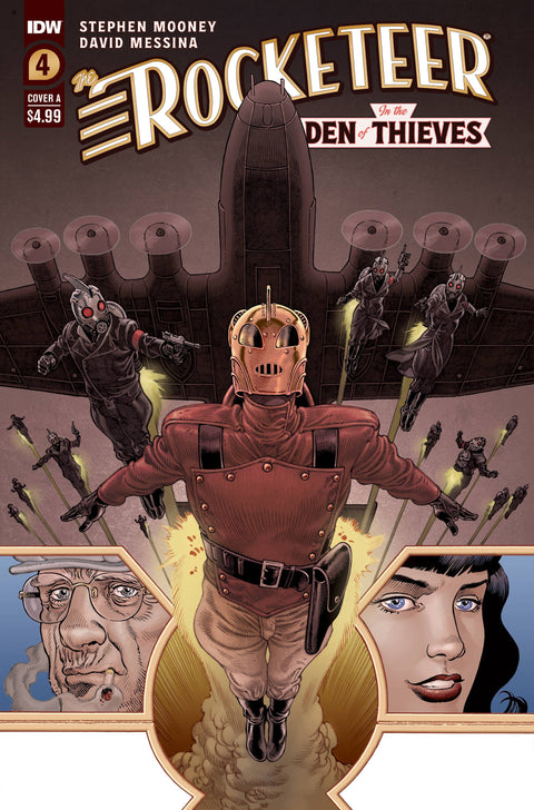 The Rocketeer: In the Den of Thieves 4A Comic Gabriel Rodriguez IDW Publishing 2023