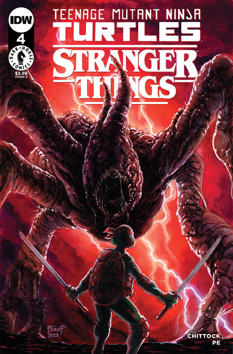 Teenage Mutant Ninja Turtles x Stranger Things 4A Comic Fero Peniche IDW Publishing 2023