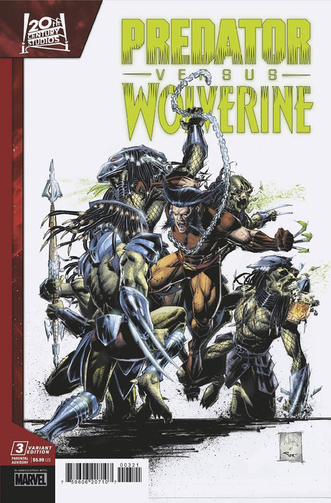Predator vs. Wolverine 3B Comic Whilce Portacio Variant Marvel Comics 2023