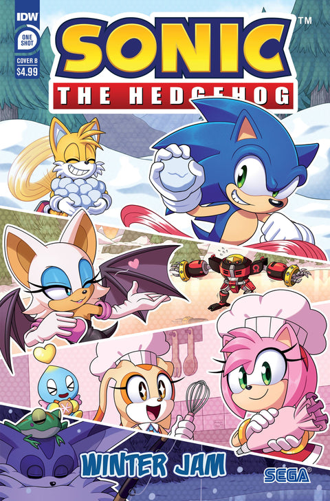 Sonic The Hedgehog: Winter Jam 1B Comic Abigail Oz Variant IDW Publishing 2023