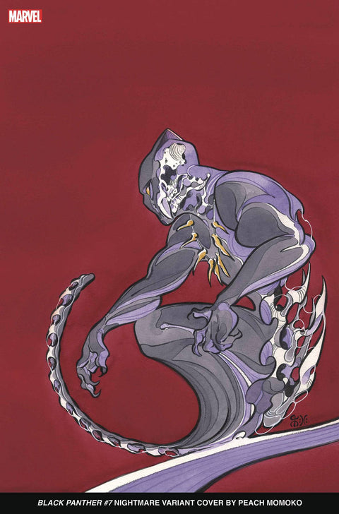 Black Panther, Vol. 9 7B Comic Peach Momoko Nightmare Variant Marvel Comics 2023