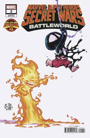 Marvel Super Heroes: Secret Wars - Battleworld 2D Comic Skottie Young Variant Marvel Comics 2023