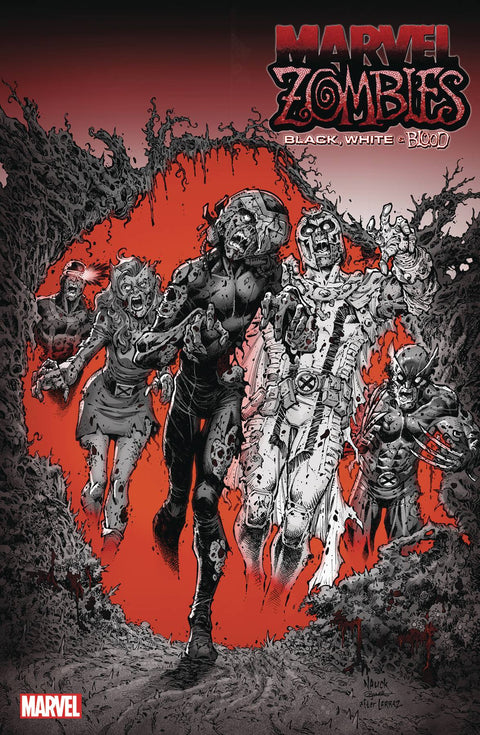 Marvel Zombies: Black, White & Blood 3D Comic 1:10 Todd Nauck Variant Marvel Comics 2023