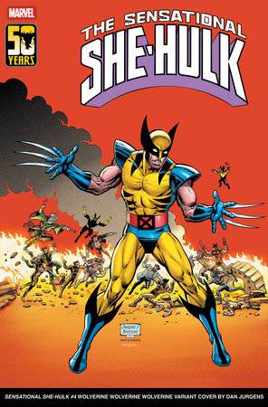 The Sensational She-Hulk, Vol. 2 4B Comic Dan Jurgens 50 Years of Wolverine Variant Marvel Comics 2024