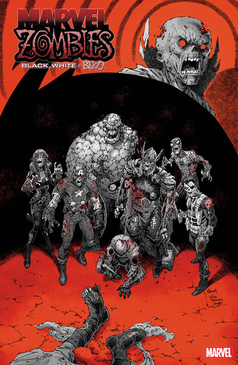 Marvel Zombies: Black, White & Blood 4D Comic 1:10 Todd Nauck Variant Marvel Comics 2024