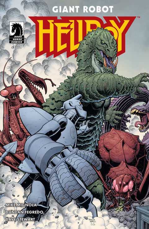 Giant Robot Hellboy 3B Comic Arthur Adams Variant Dark Horse Comics 2024