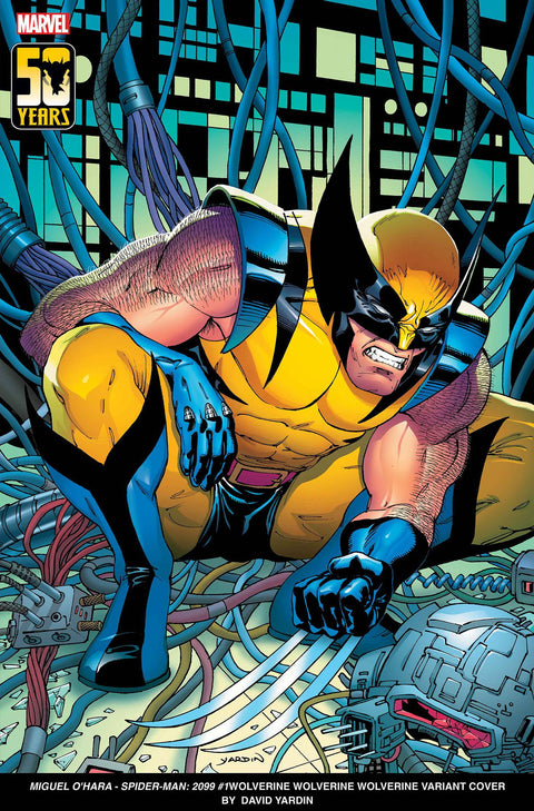 Miguel O'Hara: Spider-Man 2099 1C Comic David Yardin 50 Years of Wolverine Variant Marvel Comics 2024