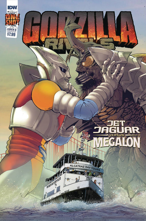 Godzilla Rivals: Jet Jaguar Vs. Megalon 1B Comic Andrew Griffith Variant IDW Publishing 2023