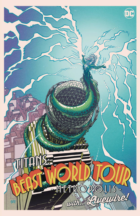 Titans: Beast World Tour - Metropolis 1C Comic Cully Hamner Card Stock Variant DC Comics 2023