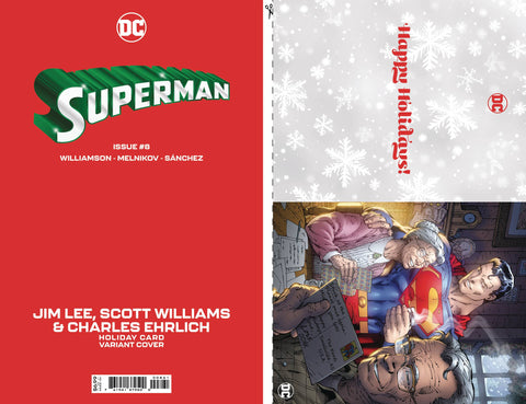 Superman, Vol. 6 8F Comic Jim Lee Holiday Card Variant DC Comics 2023