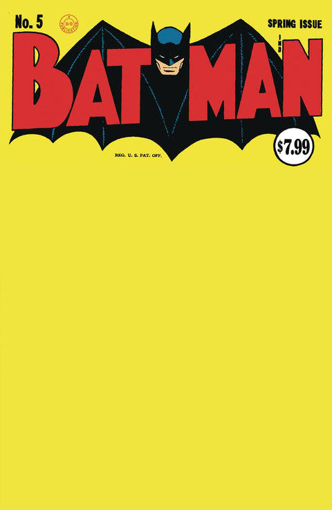 Batman, Vol. 1 5D Comic Facsimile Blank Variant DC Comics 2023