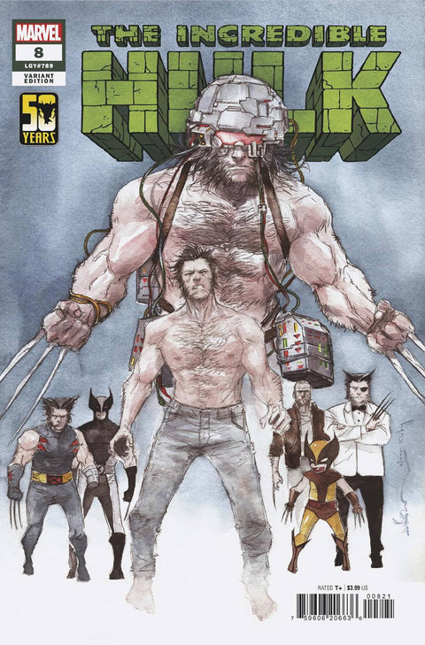 The Incredible Hulk, Vol. 4 8B Comic Dustin Nguyen 50 Years of Wolverine Variant Marvel Comics 2024