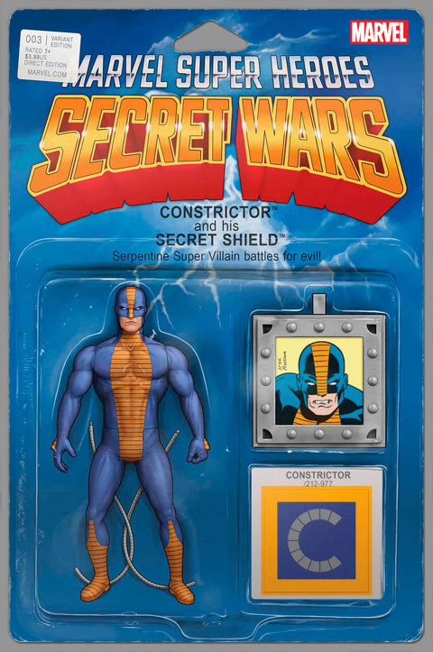 Marvel Super Heroes: Secret Wars - Battleworld 3C Comic John Tyler Christopher Action Figure Variant Marvel Comics 2024