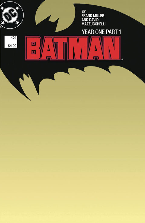 Batman, Vol. 1 404E Comic Facsimile Blank Variant DC Comics 2023