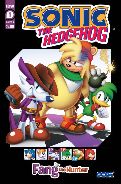 Sonic The Hedgehog: Fang the Hunter 1B Comic Mark Hughes Variant IDW Publishing 2024