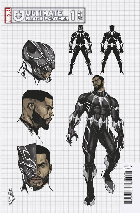 Ultimate Black Panther 1E Comic 1:10 Stefano Caselli Design Variant Marvel Comics 2024