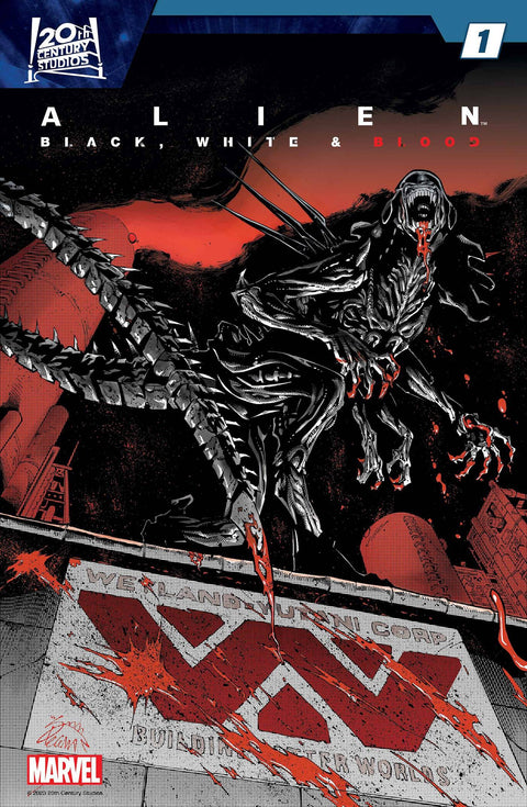 Alien: Black, White & Blood 1 Comic Ryan Stegman Marvel Comics 2024