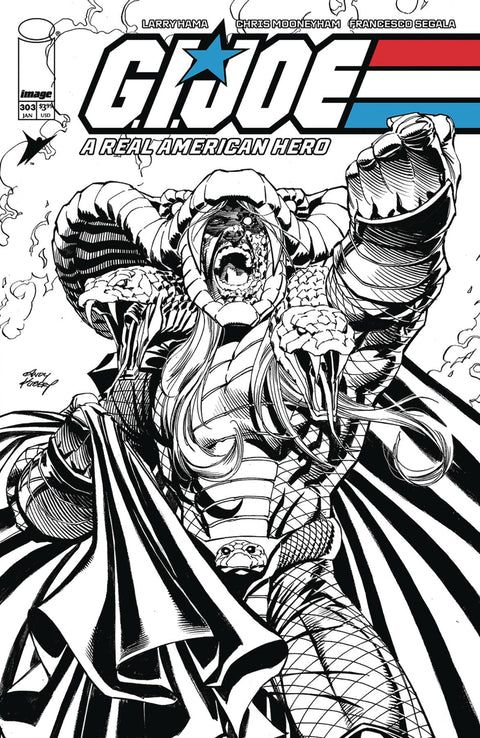 G.I. Joe: A Real American Hero 2023 (Image) 303B Comic Andy Kubert & Brad Anderson B&W Variant Image Comics 2024