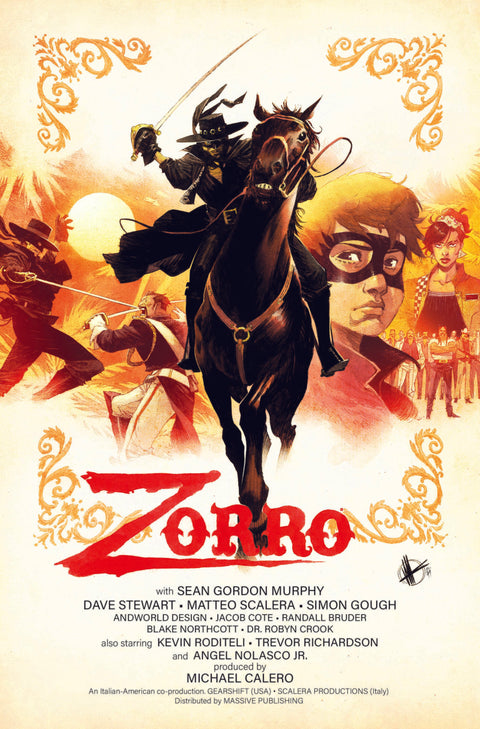 Zorro: Man of the Dead 1C Comic Matteo Scalera Variant Massive 2024