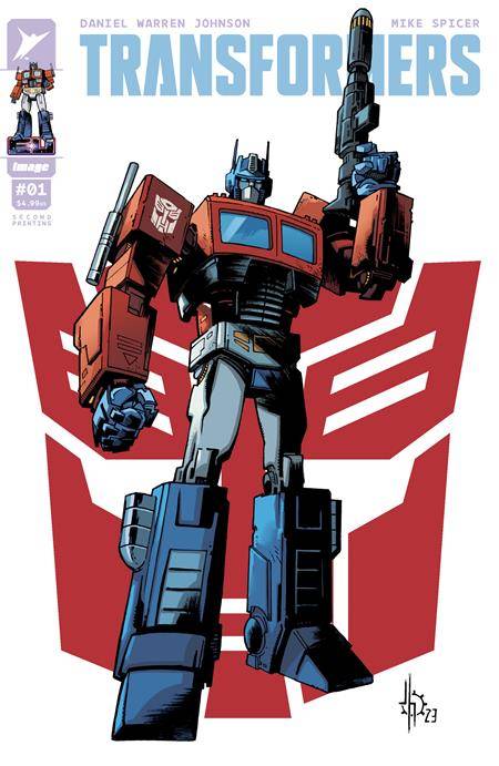 Transformers (Image) 1J Comic 2nd Print A Cover Image Comics 2023