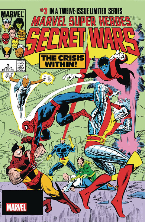Marvel Super Heroes Secret Wars 3 Comic Facsimile Edition 2023 Foil Variant Marvel Comics 2024