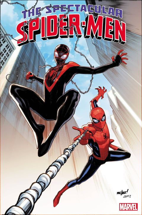 The Spectacular Spider-Men 1 Comic David Marquez Foil Variant Marvel Comics 2024